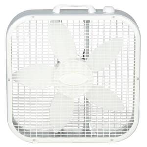 lot 36906 image: Lasko - 20 in. Air Circulating Box Fan with 3 Speeds - White