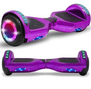 lot 36926 image: Newest Generation Electric Hoverboard Dual Motors Two Wheels Hoover Board Smart Self Balancing Scooter with Built-in Bluetooth Speaker LED Lights for Adults Kids Gift