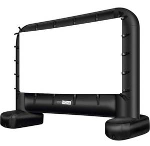 lot 36942 image: VIVOHOME 17 Feet Indoor and Outdoor Inflatable Blow up Mega Movie Projector Screen with Carry Bag for Front and Rear Projection