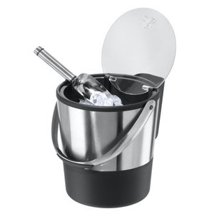 lot 36975 image: Oggi Ice Bucket with Flip Top and Ice Scoop