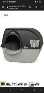 lot 38218 image: Omega Paw Elite Self Cleaning Litter Box Large EL-RA20-1