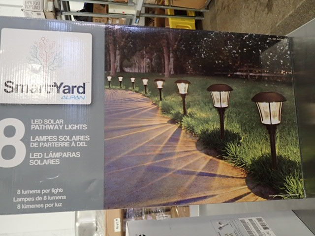 lot 7103 image: Alpan Smartyard (8) LED Solar Pathway Lights