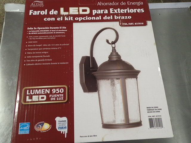 lot 7107 image: Altair Outdoor LED Lantern