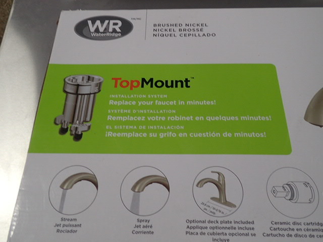 lot 7108 image: WaterRidge Brushed Nickel Pull-Out Kitchen Faucet