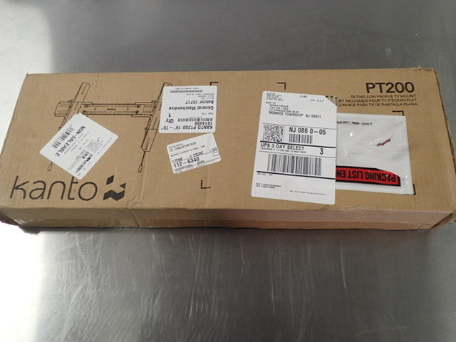 lot 7109 image: Kanto PT200 Tilting Low Profile TV Mount