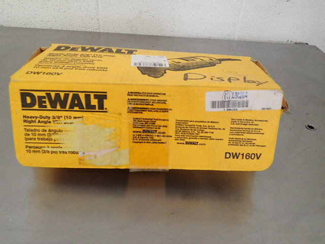 lot 7020 image: Dewalt Right Angle Drill, 38 In, 1200 RPM, 3.5 A