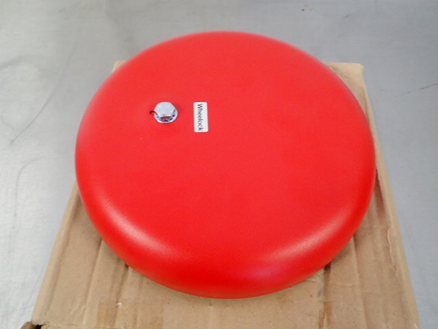 lot 7036 image: WHEELOCK Bell, 24VAC, Red, 10 in. H