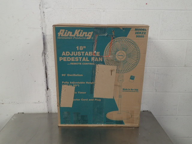 lot 7051 image: AirKing 18 Adjustable Pedestal Fan