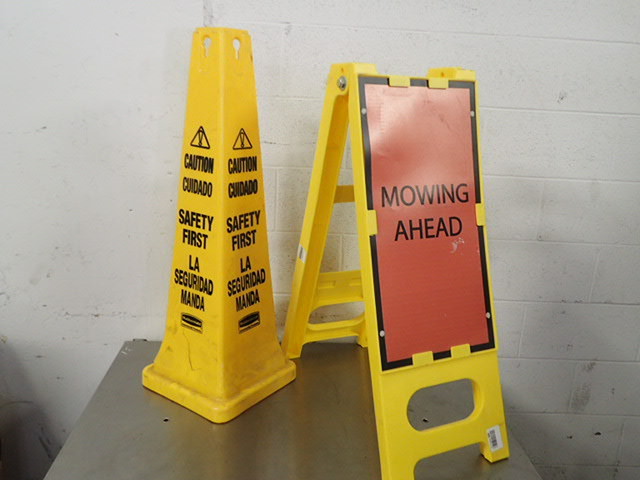 lot 7056 image: Caution Signage