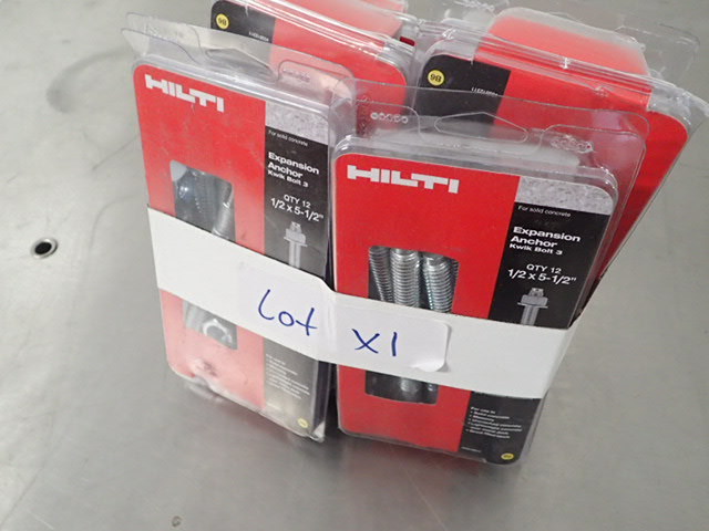 lot 7062 image: Lot of Hilti Expansion Anchors