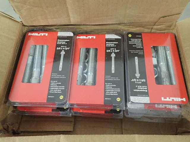 lot 7063 image: Lot of Hilti Expansion Anchors