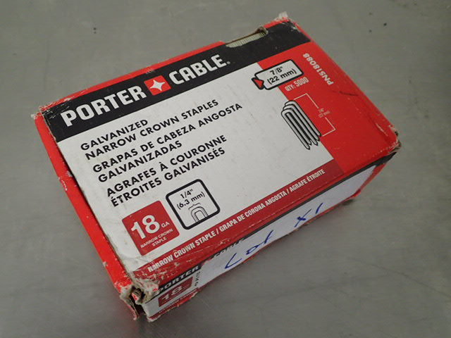 lot 7064 image: Porter Cable 18GA 78 Narrow Crown Staples