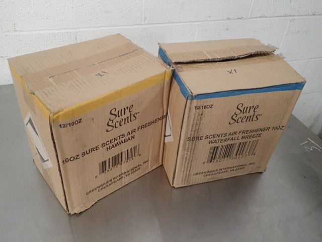 lot 7069 image: (2) Boxes of Sure Scents Odor Neutralizing Sprays