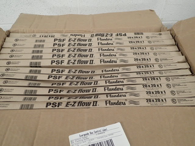 lot 7164 image: Flanders E-Z Flow II 20 x 20 x 1 Air Filters