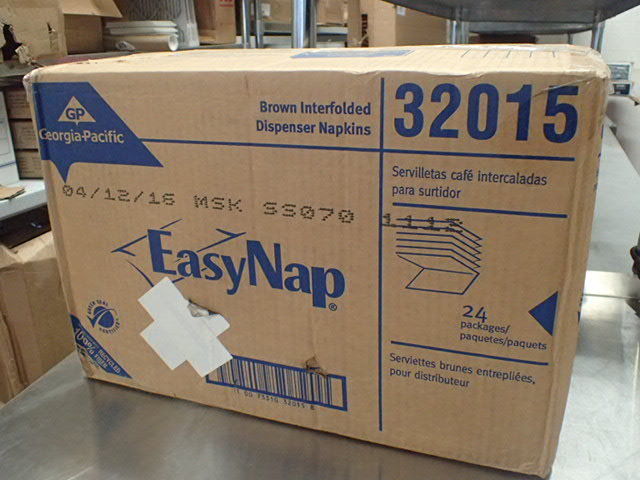 lot 7229 image: Easy Nap Brown Interfolded Dispenser Napkins