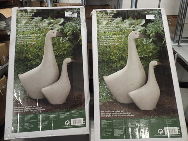 lot 7249 image: (4) Lawn Ornament Ducks