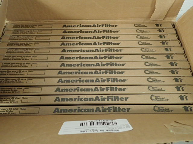 lot 7165 image: (12) AAF Heavy Duty 14 x 18 x 1 Air Filters