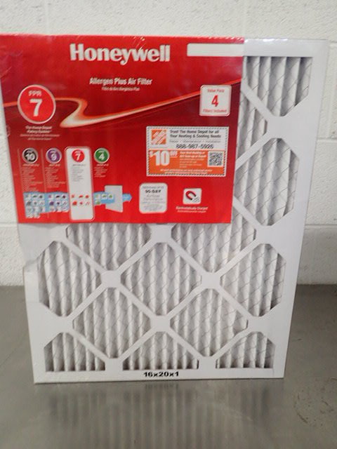 lot 7171 image: (4) Honeywell 16 x 20 x 1 Air Filters