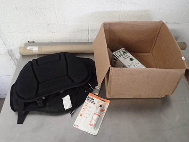 lot 7179 image: Kayak Seat, Seam Sealer, and More