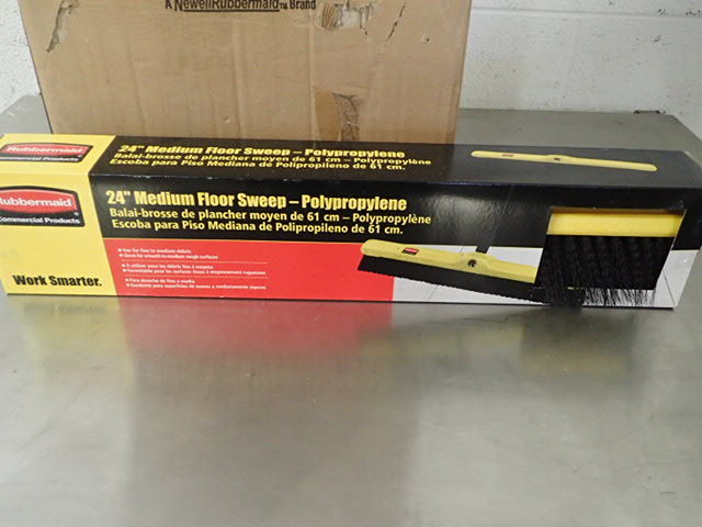 lot 7180 image: (6) Rubbermaid 24 Medium Floor Sweeps