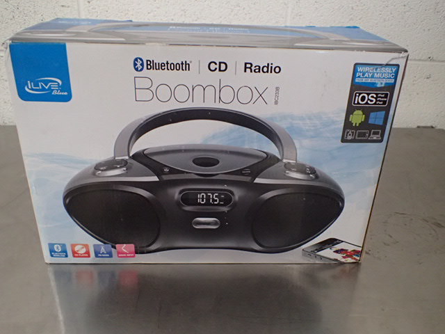 lot 229 image: BluetoothCDRadio Boombox