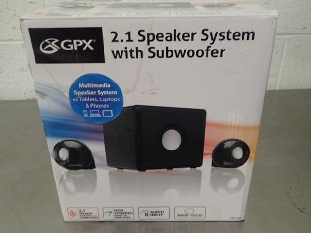 lot 239 image: 2.1 Speaker System with Subwoofer