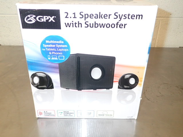 lot 241 image: 2.1 Speaker System with Subwoofer