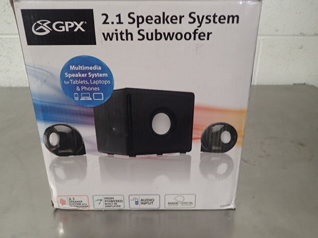 lot 244 image: 2.1 Speaker System with Subwoofer