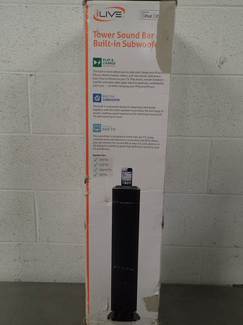 lot 258 image: Tower Sound Bar with Built in Subwoofer