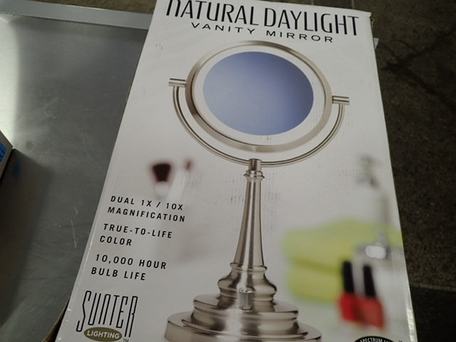 lot 7097 image: Natural Daylight Vanity Mirror