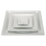 lot 1235 image: Diffuser 4-Cone, Duct Size 12 in, Whit (Diffusers) by Grainger model 4MJV5. More details White finish. Square diffu...