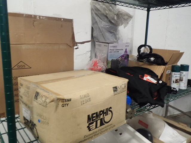 lot 7509 image: Rack of Misc. Goods