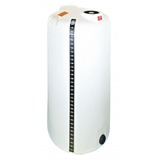 lot 15 image: Storage Container, Capacity 165 gal., Height 59 In., Diameter 31 In., Material Medium Density Polyethylene, White