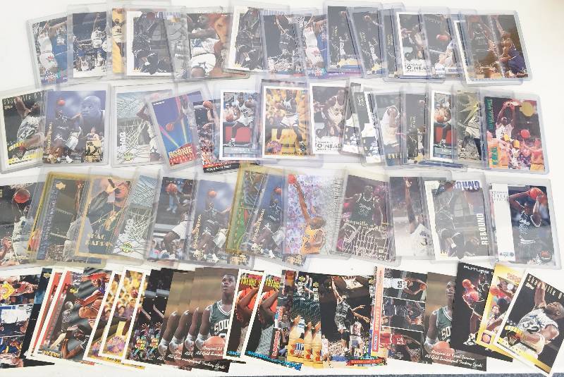 lot 1076 image: Shaquille SHAQ Oneal (75) Card Lot - Newest Hall of Famer - True Legend - Book Value $150 