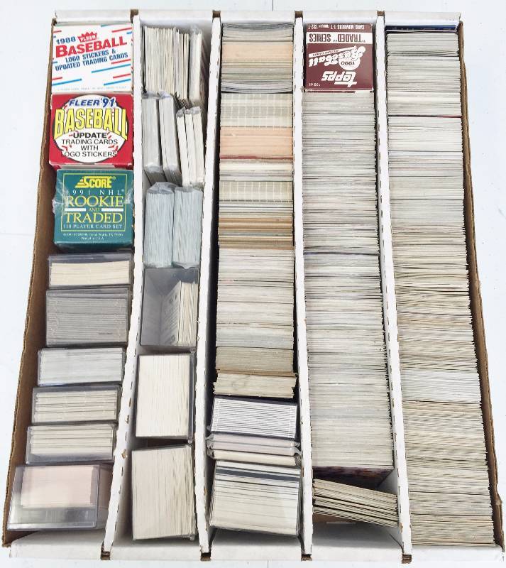 lot 1080 image: 5,000 Count Box Jam Packet With Mixed Sports Superstars - Rookies - Inserts & More - Book Value Over $500 - A True Treasure Hunt