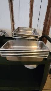 lot 6120 image: (10) Assorted Hotel  Steam Table Pans
