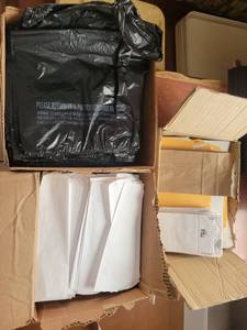 lot 9513 image: Lot of Restaurant Bags - SilverwareGrocery  Paper Sacks