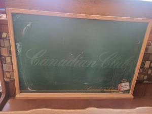 lot 9518 image: Canadian Club 3ft x 2 ft Chalk Board