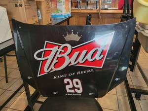 lot 9535 image: Budweiser Plastic Nascar Wall Decor