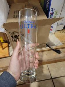 lot 9554 image: Libbey 1690 Altitude 16 Oz. Beer Drinking Glasses-