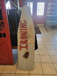 lot 9559 image: Wooden Ironing Board Decor