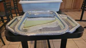 lot 9562 image: (5) Unique Serving Trays
