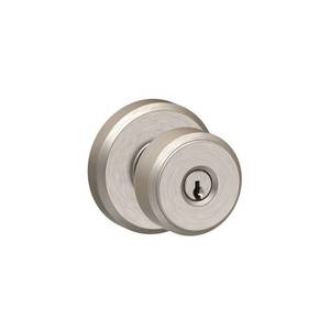 lot 50967 image: Schlage 619 GSN Greyson Bowery Keyed Entry Lock Knob, Satin Nickel