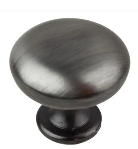 lot 51020 image: 10 - GlideRite Satin Pewter Classic Round Cabinet Knobs