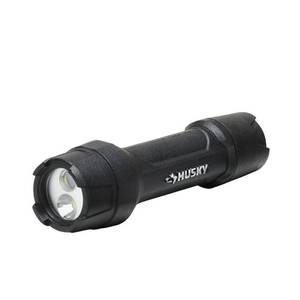 lot 51024 image: Husky 500 Lumens Tough Stainless Steel Core Multi-Setting LED Flashlight