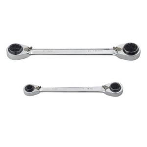 lot 51073 image: Husky Metric Quad Drive Ratcheting Wrench Set (2-Piece)