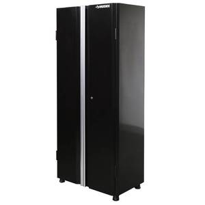 lot 51103 image: Husky Ready-to-Assemble 24-Gauge Steel Freestanding Garage Cabinet, Black
