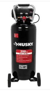 lot 51105 image: 20 Gal. 200 PSI Oil Free Portable Vertical Electric Air Compressor