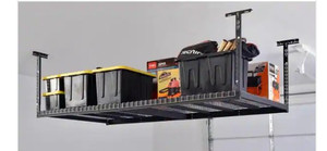lot 51125 image: Husky Overhead Ceiling Mount Garage Rack
