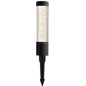 lot 51152 image: Hampton Bay Low Voltage Black 40 Lumens White Color Changing Integrated LED Bollard Light